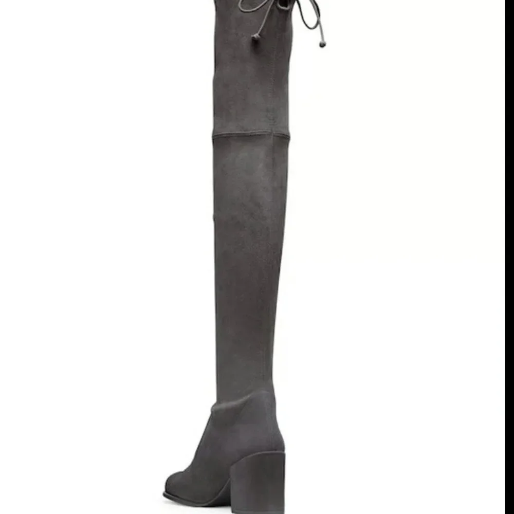 Stuart Weitzman Tieland Slate Over-the-Knee Boots Size 8.5